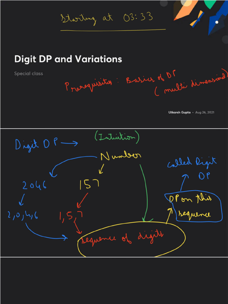 Digit DP and Variations With Anno | PDF
