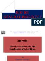 BIO 101 Diversity