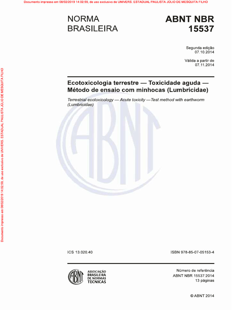 ABNT - NBR - ISO - 17512 - 2014 2 Ed | PDF