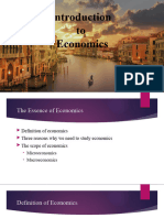 Introduction To Economics