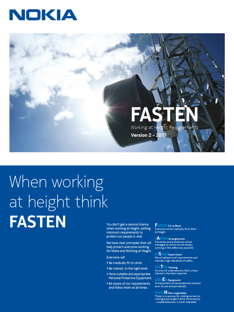 Nokia FASTEN 2017 PDF Ladder Safety