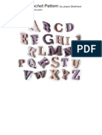 Crochet 3D Alphabet Letters 