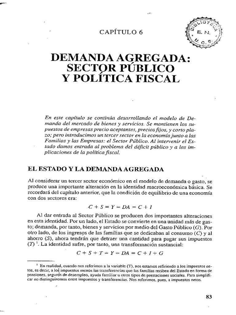 Demanda Agregada y Política Fiscal | PDF | Tipo de cambio | Impuestos