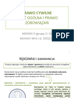 Prawo Cywilne - NSP (W) II GR 2 I 3 (Umowa Sprzedaży Cz. 2)