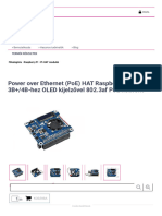 Power Over Ethernet (PoE) HAT Raspberry Pi 3B+ - 4B-Hez OLED K