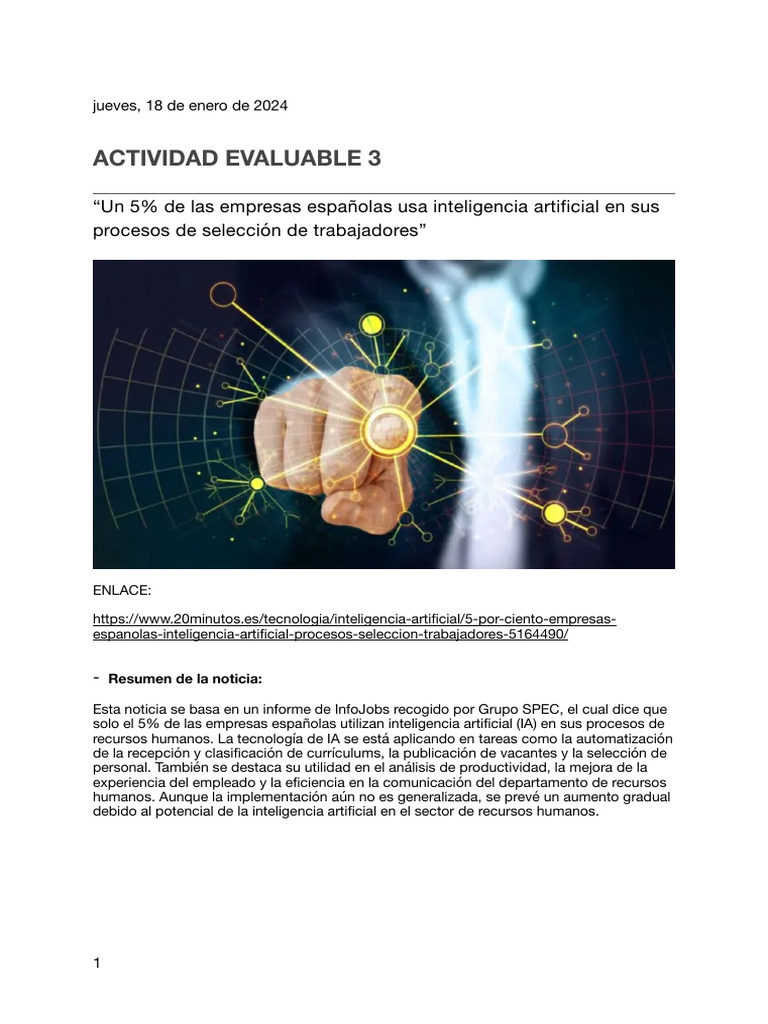 Actividad Evaluable1-2av | PDF | Inteligencia artificial | Inteligencia ...