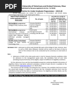 151-000 Admission Notice 2019-20 For UG and PG