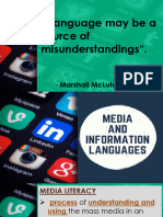 Media and Information Languages