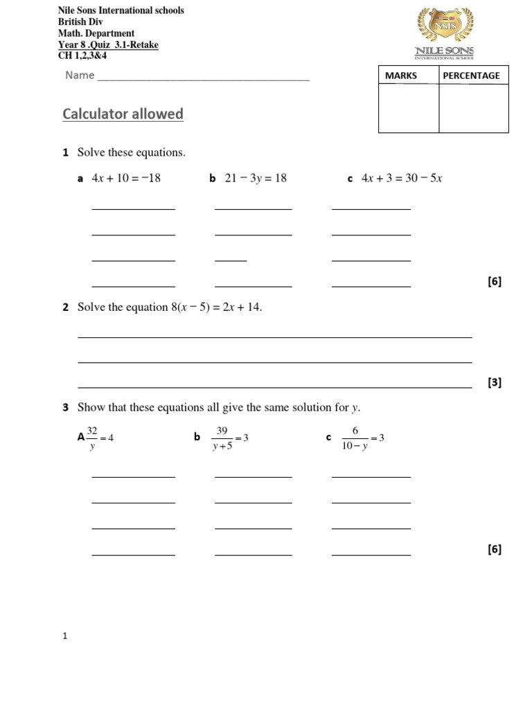Quiz 3 R | PDF | Equations | Geometry