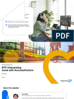 BTP Onboarding - Joule With SuccessFactors