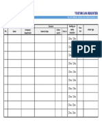 Visitor Log Register