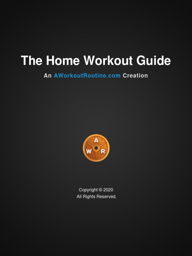 The Home Workout Guide | PDF | Copyright Infringement | Strength Training