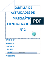 Actividades Matematica Ciencias Naturales 5 Grado