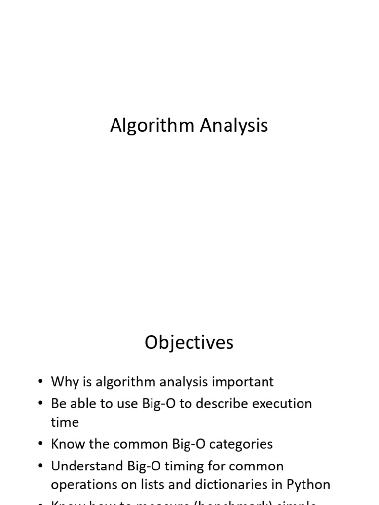 Algorithm Analysis | PDF | Summation | Arithmetic