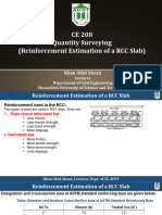 CE 208 Estimation of A RCC Slab