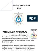 Assembleia Paroquial 2018 - Paróquia Sagrada Família