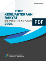 Indikator Kesejahteraan Rakyat Daerah Istimewa Yogyakarta 2021