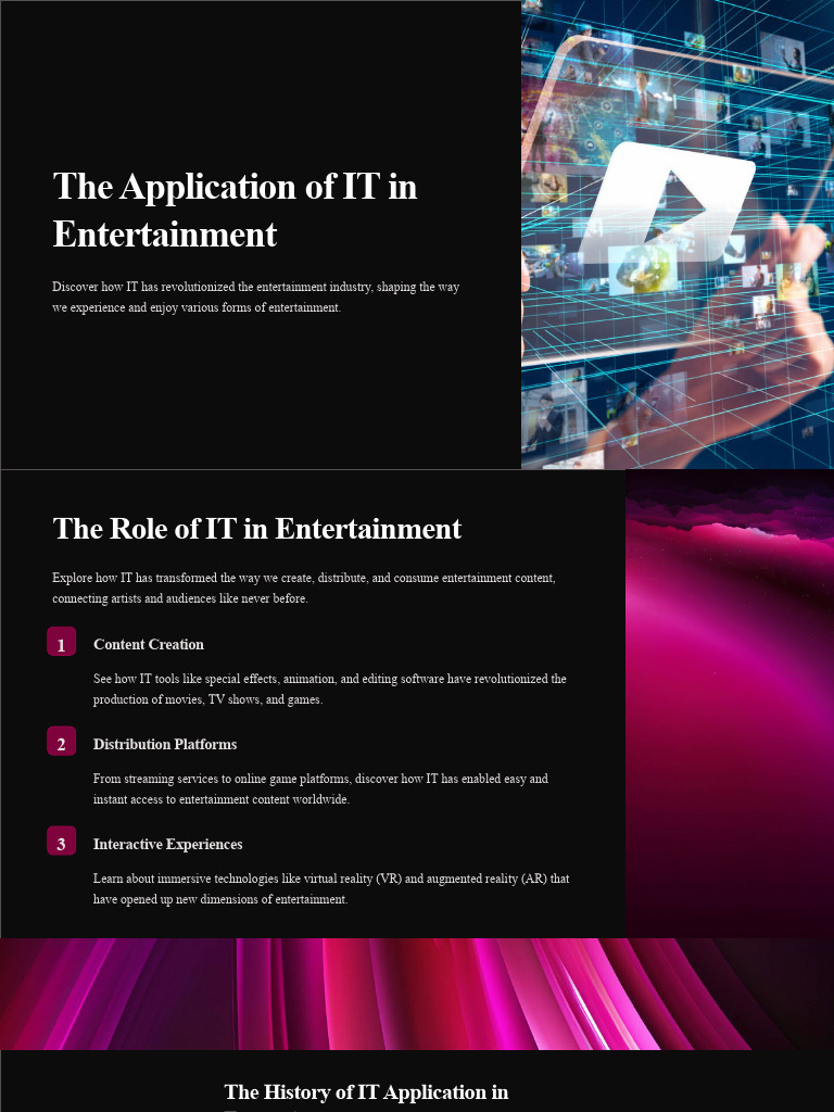 IT's Impact on Entertainment Evolution | PDF | Computer Generated ...