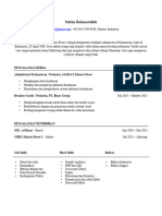 CV ATS - Sultan Rahmatulloh PDF