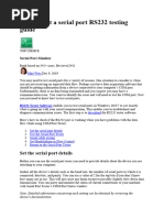 How To Test A Serial Port RS232 Testing Guide