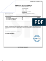 Certificado SII Rol de Avalúo Santiago Oeste Rol Avalúo Fiscal 620-628