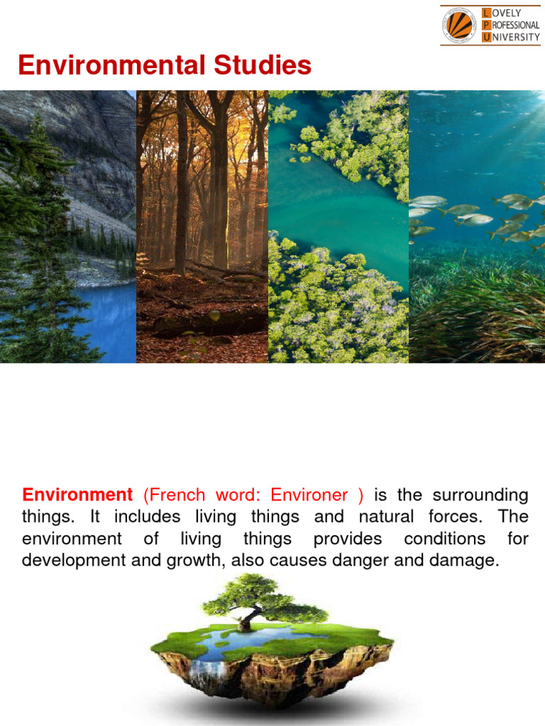 Introduction to Environmental Studies | PDF | Sustainability | Natural ...