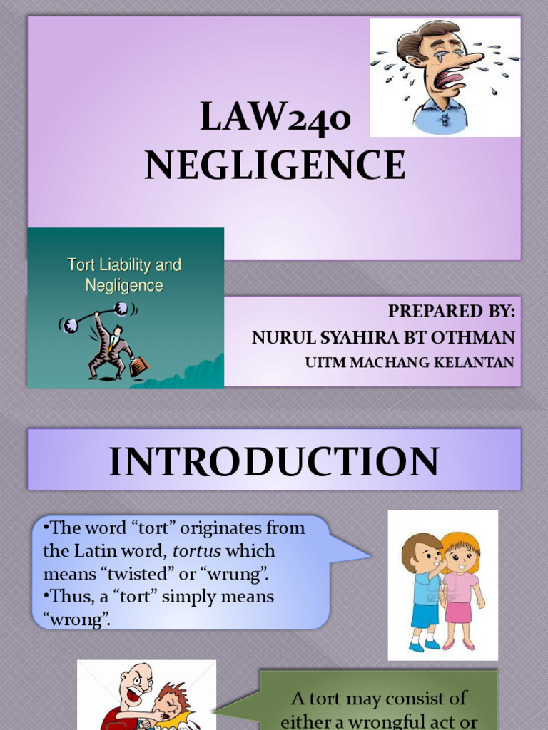 Understanding Negligence in Tort Law | PDF | Negligence | Tort
