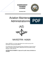 NAVEDTRA 14292A Aviation Maintenance Administrationman (AZ)