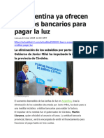 RT - en Argentina Ya Ofrecen Creditos Bancarios para Pagar La Luz - El Libertario en Acción