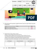 Sınıf 1. Dönem 2. Ortak Sınav Cevap Anahtarı