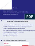Recommendation Submission Guide (Undergraduate) 1 1