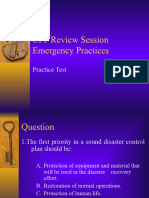 CPP Review Emergency Procedures Practice Test