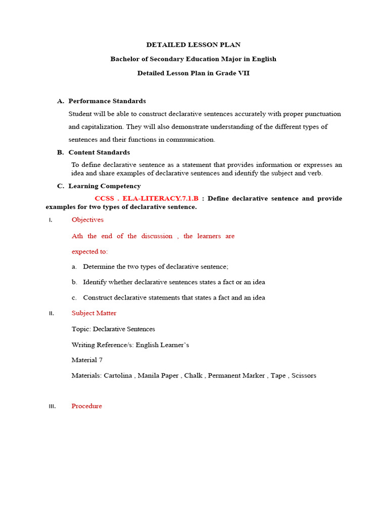 Detailed Lesson para Week 2 | PDF | Learning | Lesson Plan