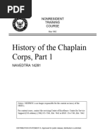 NAVEDTRA 14281 History of The Chaplain Corps, Part 01