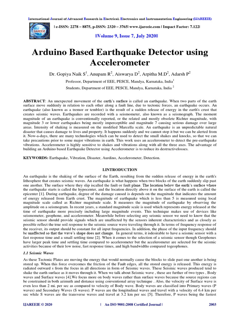40 Arduino NC | Download Free PDF | Earthquakes | Waves