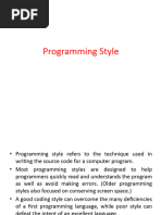 Programming Style