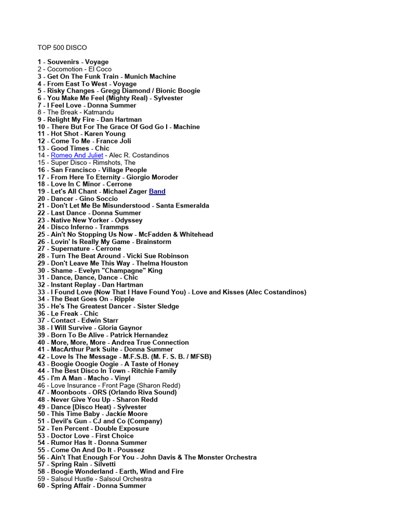 Top 500 disco pdf dance music african american music