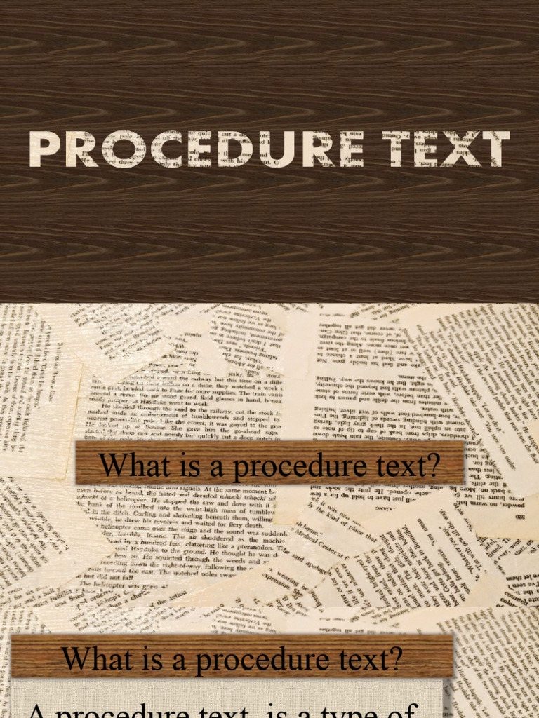 Procedure Text | PDF | Business | Computers