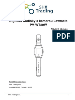 Digitalni Hodinky S Kamerou Lawmate PV-WT20W - Uzivatelsky Manual