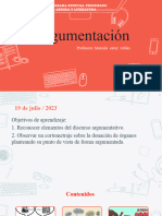 19 de Julio La Argumentación Tiempo Extra Primero Medio B