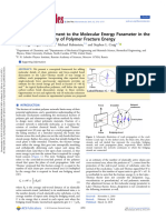 Wang Et Al 2019 Quantitative Adjustment To The Molecular Energy Parameter in The Lake Thomas Theory of Polymer Fracture