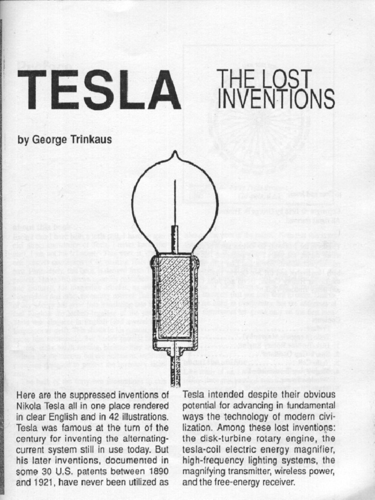 Tesla The Lost Inventions - 240330 - 145559 | PDF