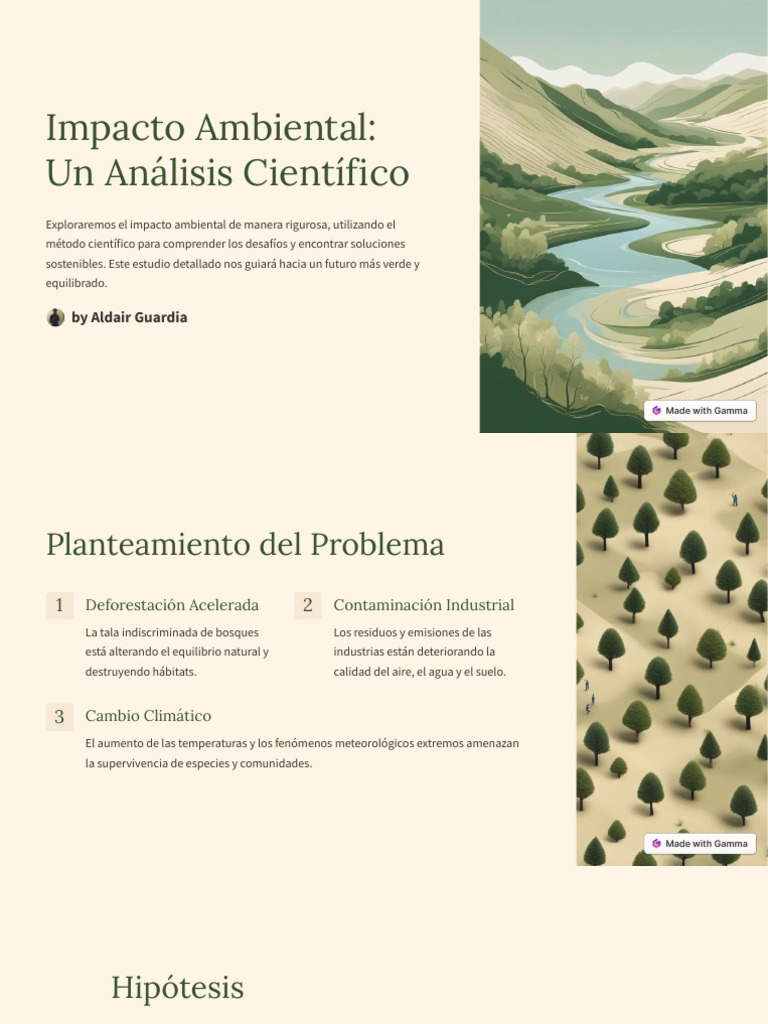 Análisis Científico del Impacto Ambiental | PDF | Entorno natural ...