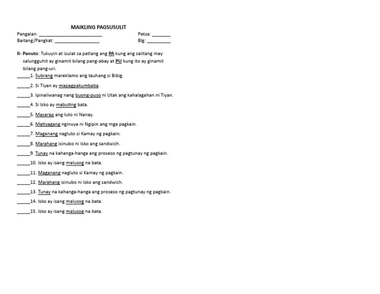 Intervention Grade 4 6 15 Items Pdf