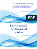 Entrepreneurship Development Cell Activities: Dr. N.G.P. Arts and Science College