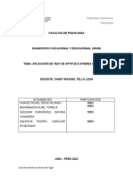 Semana 14 - Informe Psicométrico