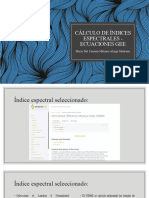 Cálculo de Índices Espectrales - Ecuaciones GEE