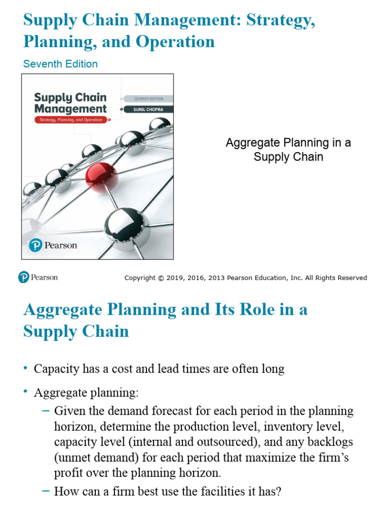 Aggregate Planning in A Supply Chain | Download Free PDF | Supply Chain ...