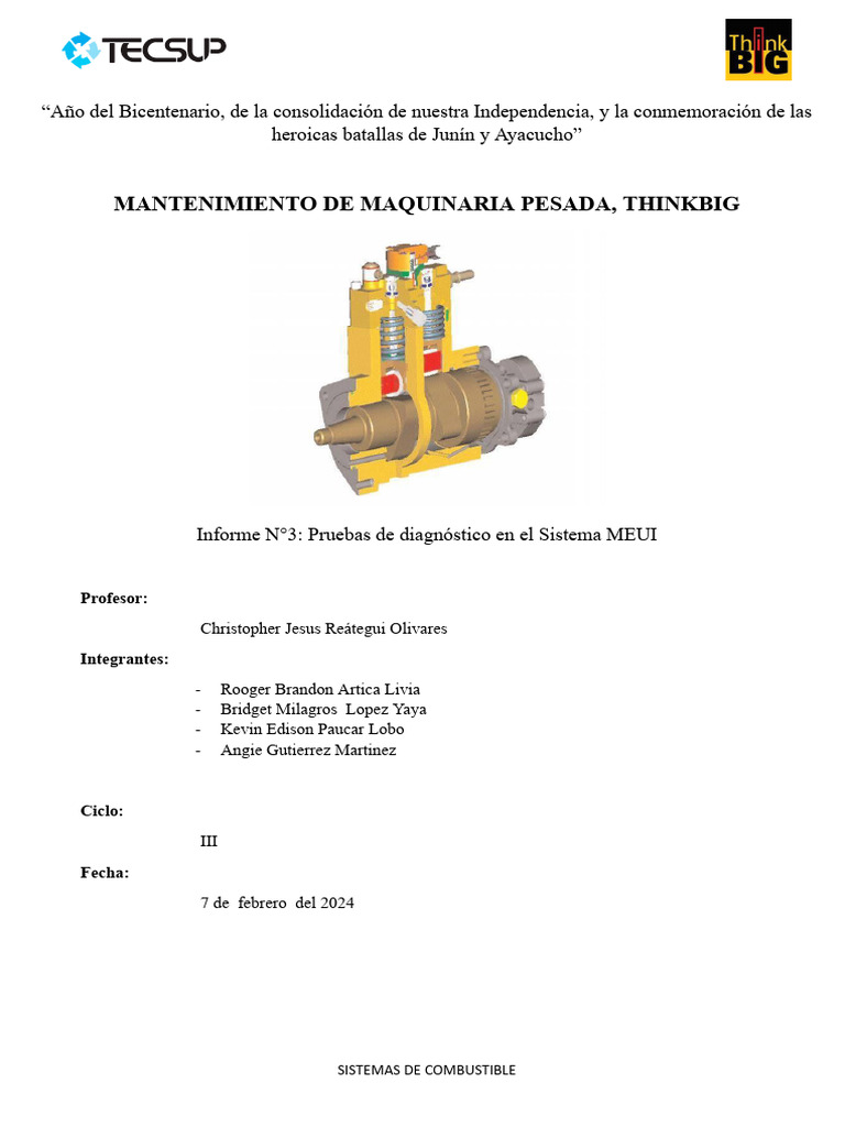 Diagnóstico del Sistema MEUI en Motores | PDF | Inyección de ...