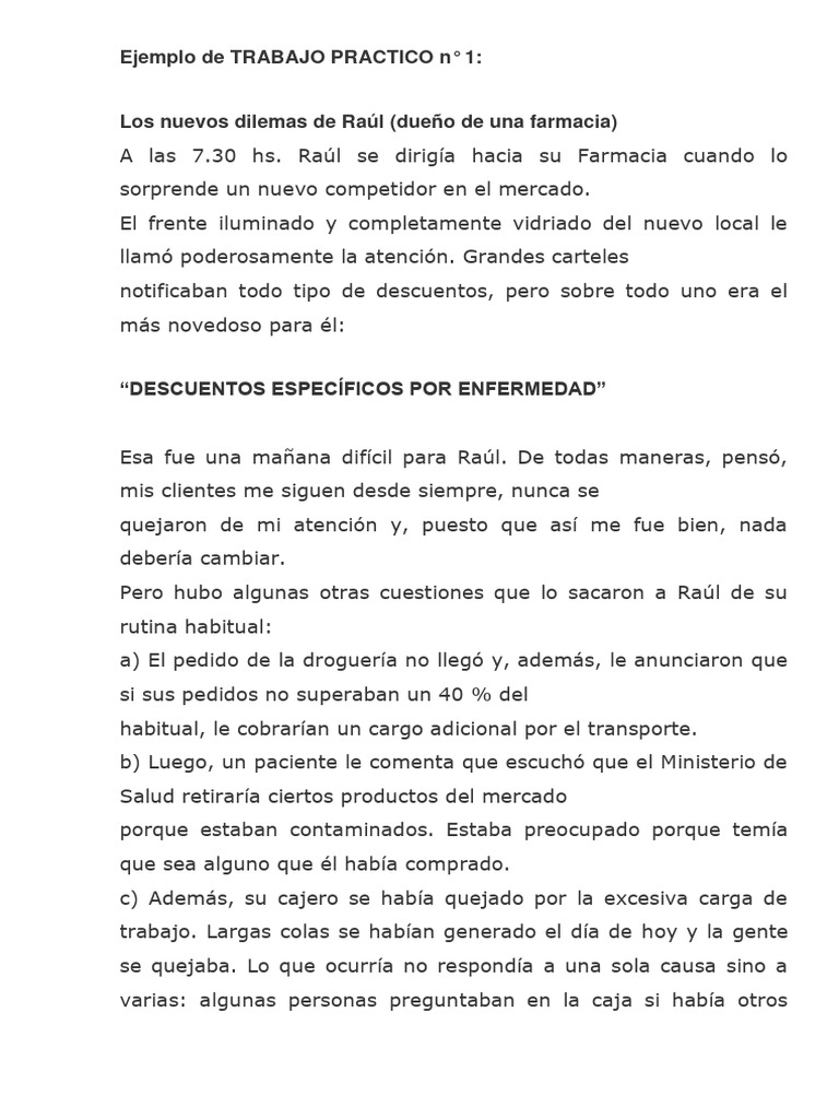 Ejemplo de TRABAJO PRACTICO N | PDF | Relaciones personales, crianza y ...